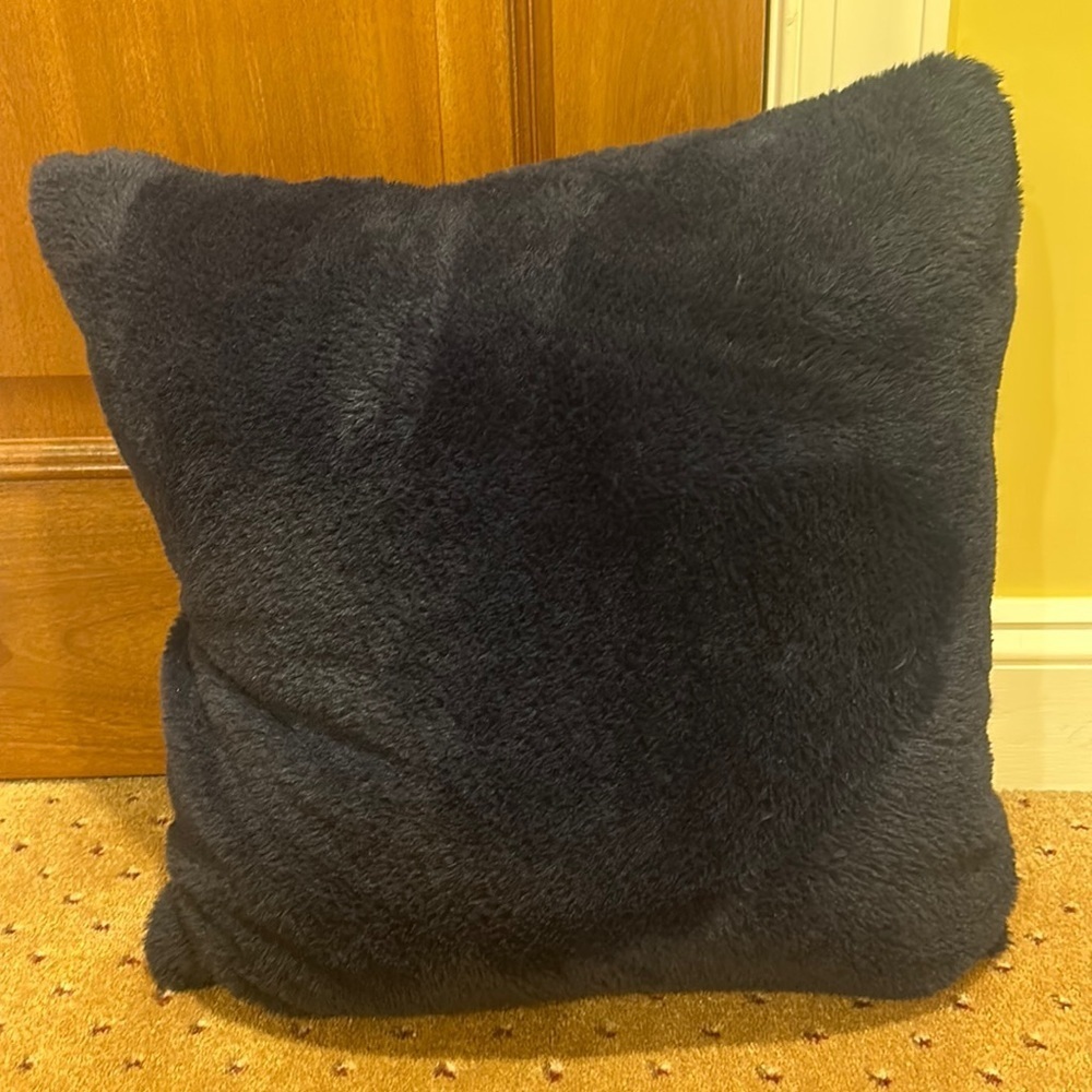 Ugg Navy Blue Throw Pillow